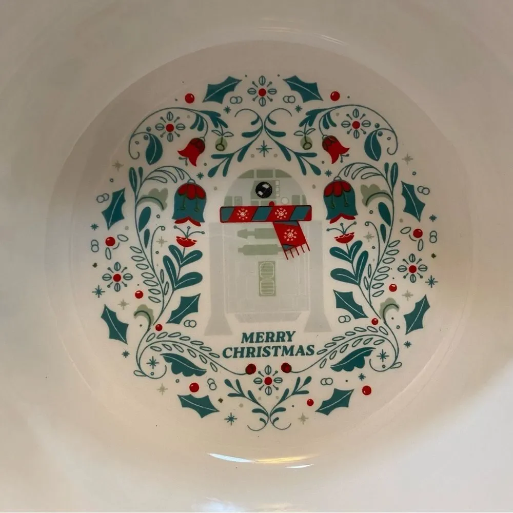 NEW Star Wars Darth Vader Merry Christmas Dog Pet Food Bowl 6”